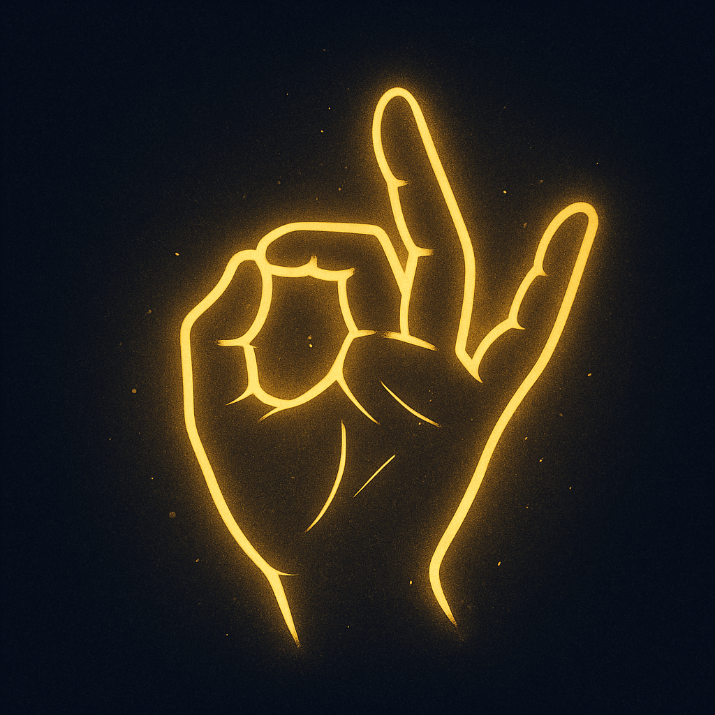 Hand doing Prana Mudra